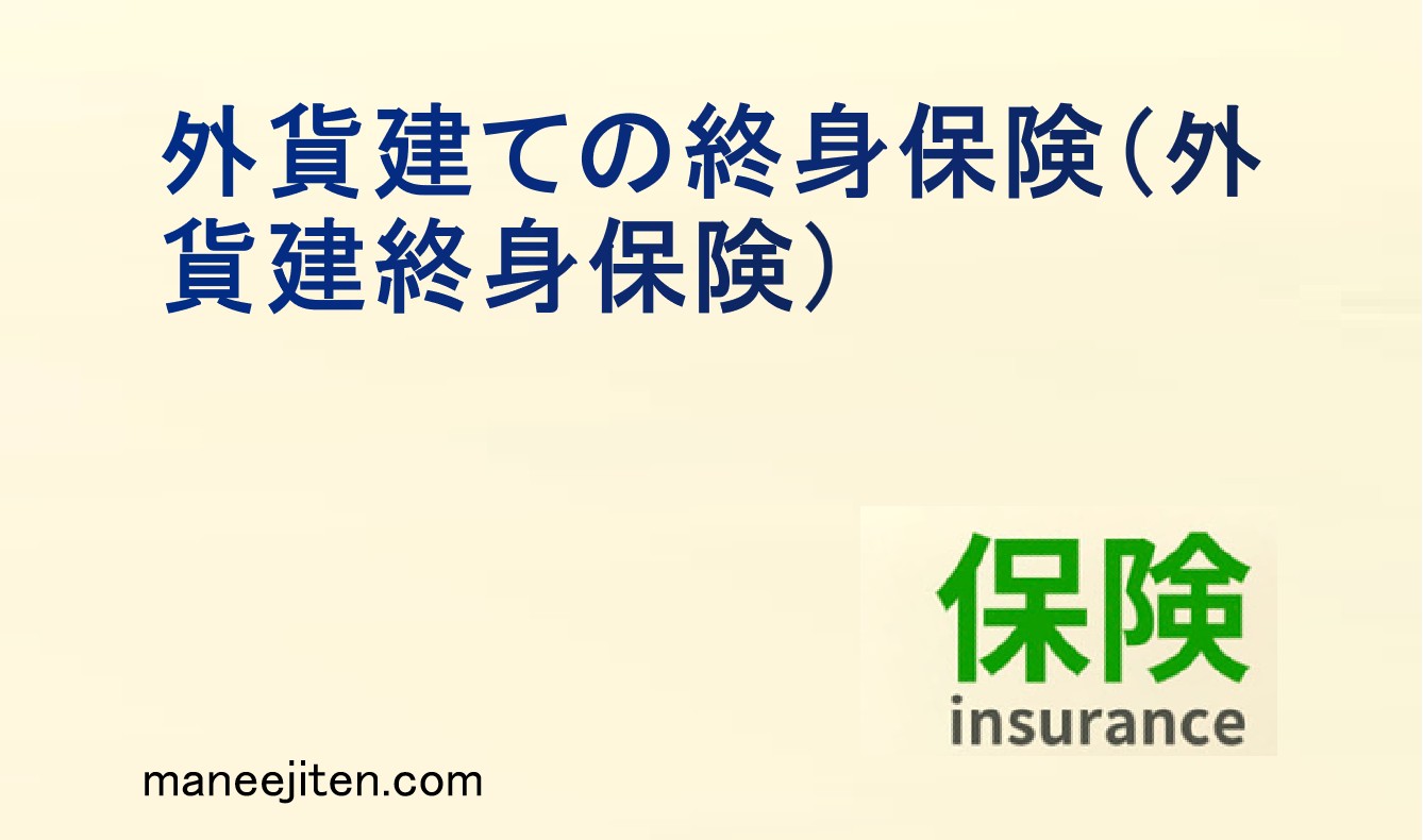 外貨建ての終身保険とは