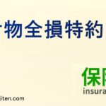対物全損特約とは