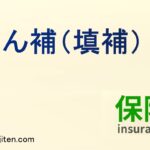 てん補（填補）とは