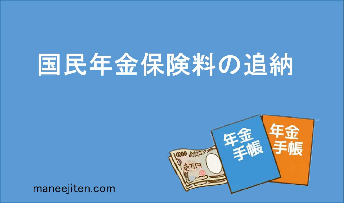 国民年金保険料の追納とは