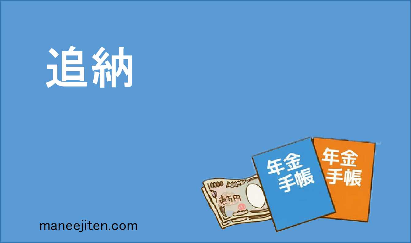 追納とは