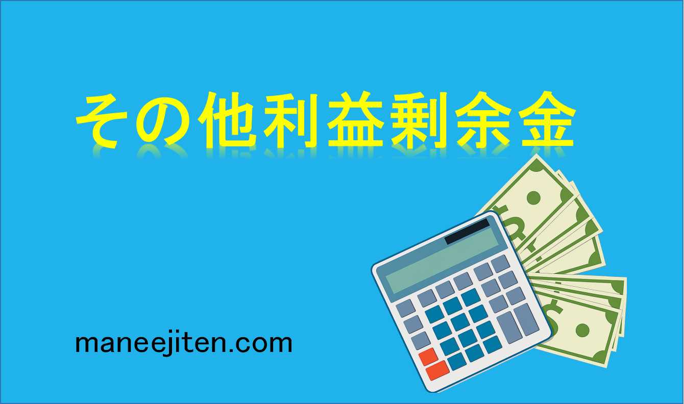 その他利益剰余金とは