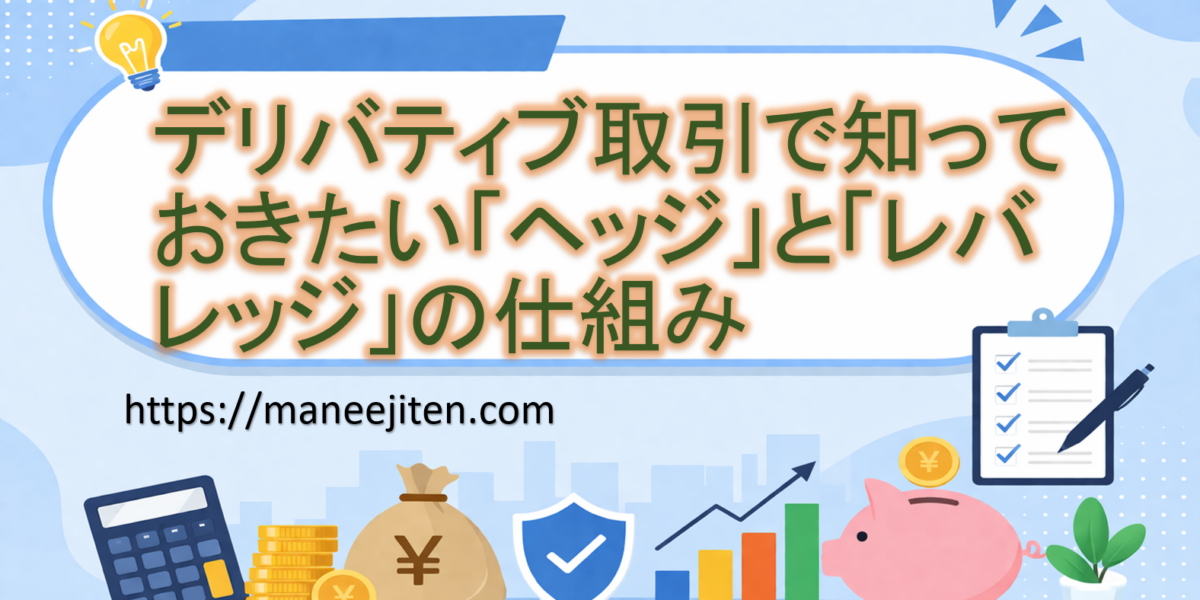 デリバティブ取引で知っておきたい「ヘッジ」と「レバレッジ」の仕組み