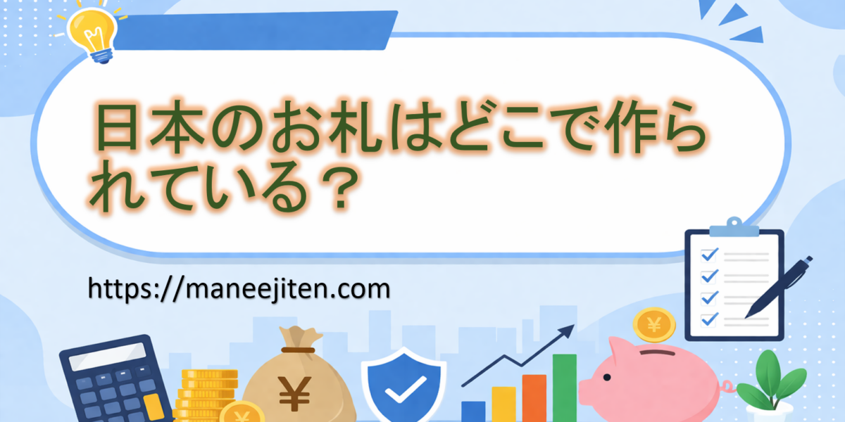 日本のお札はどこで作られている